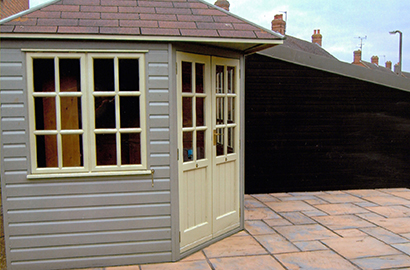 outhouse build and patio